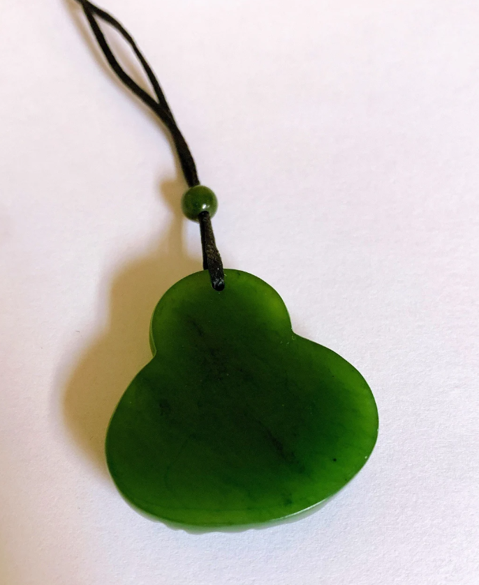 Canadian Nephrite Jade Buddha Pendant Necklace