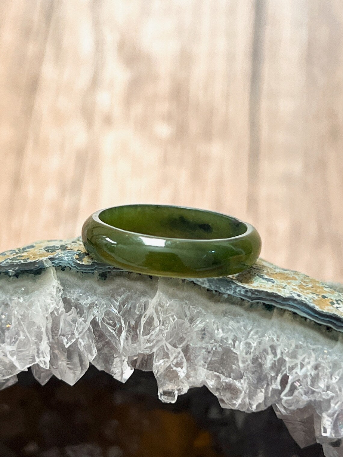 Canadian BC Jade Ring Band